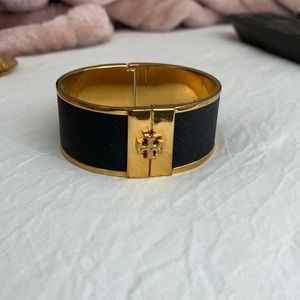 Tori Burch bracelet. Black and gold! Gently worn.